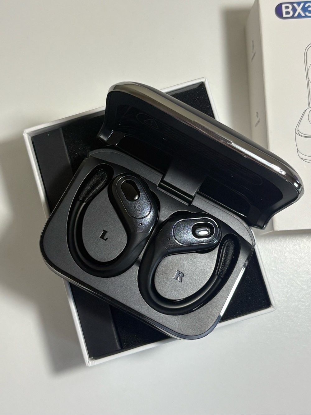 Wireless Sport Earbuds with Charging Case - Black